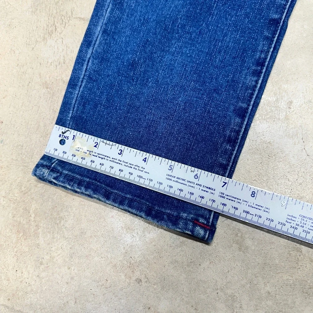 True Religion Rocco Relaxed Skinny Jeans Men W34 L32 Medium Tidal Wash